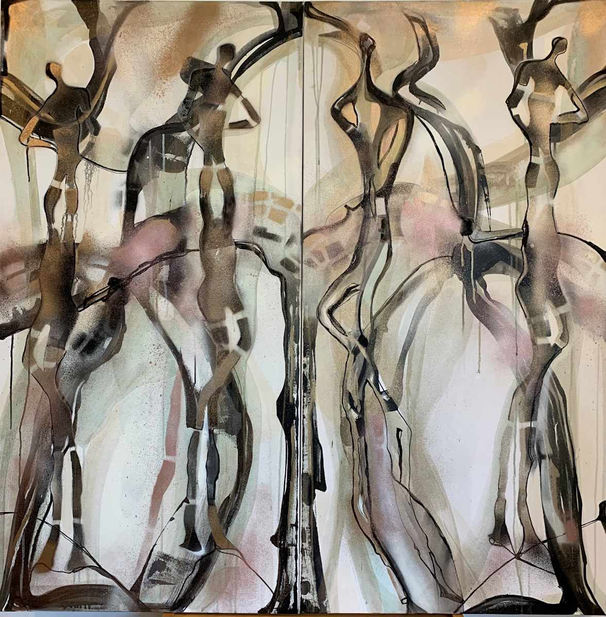 4 Figures (after Giacometti) by Kim DiDonato 