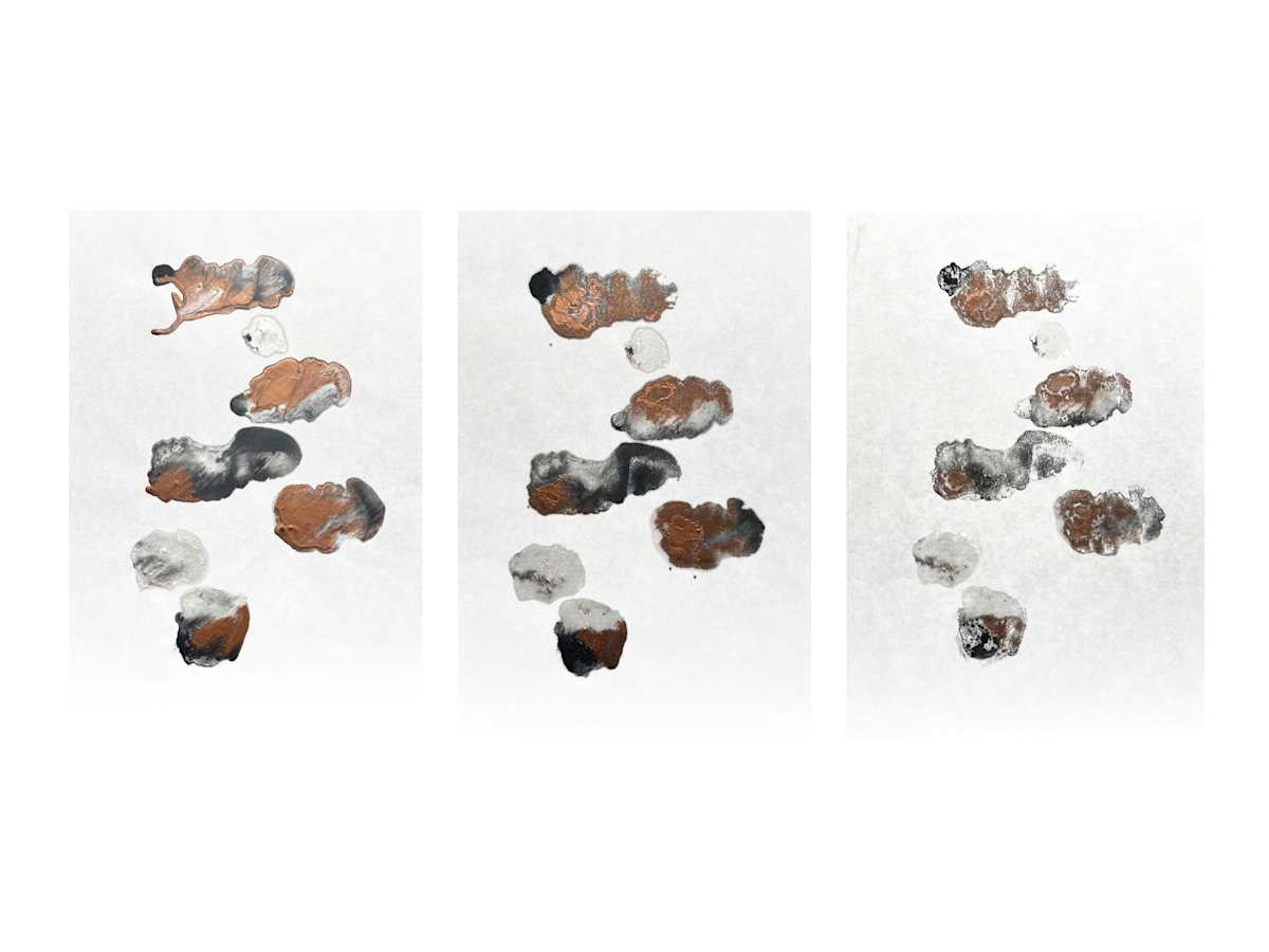 Iridescent Triptych by Tracy Penn, Image 1.