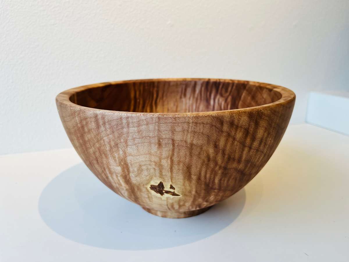 Maple (Fiddle) Bowl #139 by Dale Larson, Image 1.