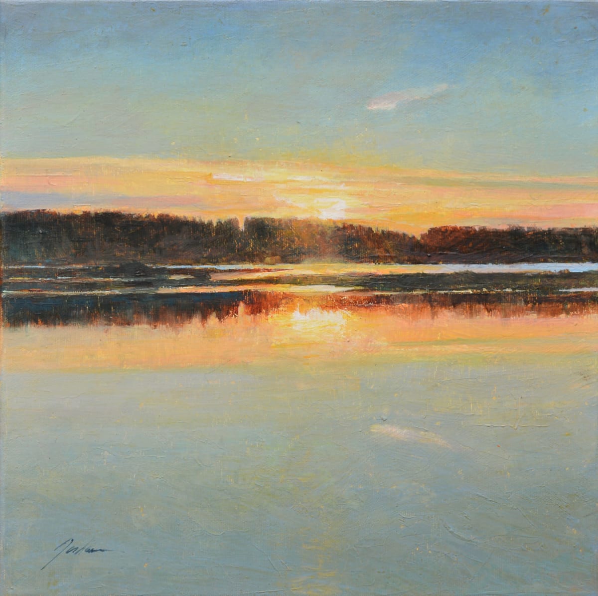 Deer Lagoon, Sunset by Pete Jordan 