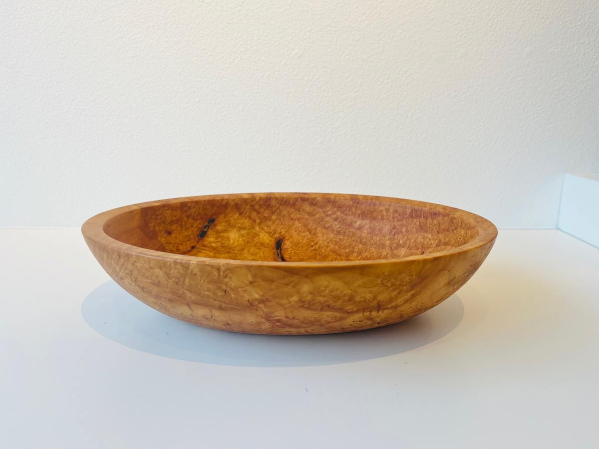 Mardone Burl Oval Bowl #142 by Dale Larson, Image 1.