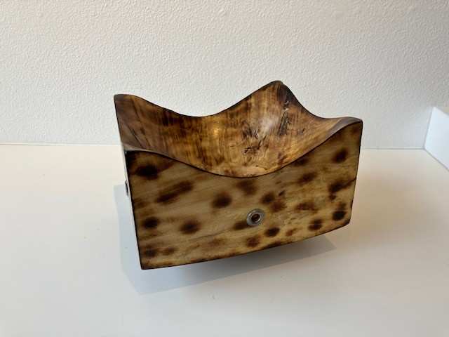 Rectangular Bowl with Lightly Scorched Surface by Michael Scott, Image 2.