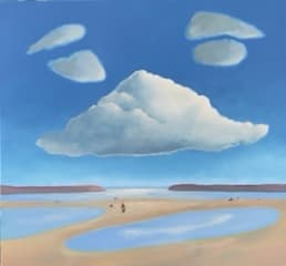 Pie In The Sky by Sue Gustaf Hamilton  Image: Inspiration: Double Bluff Beach Whidbey Island WA, Summer Silly Fun. 