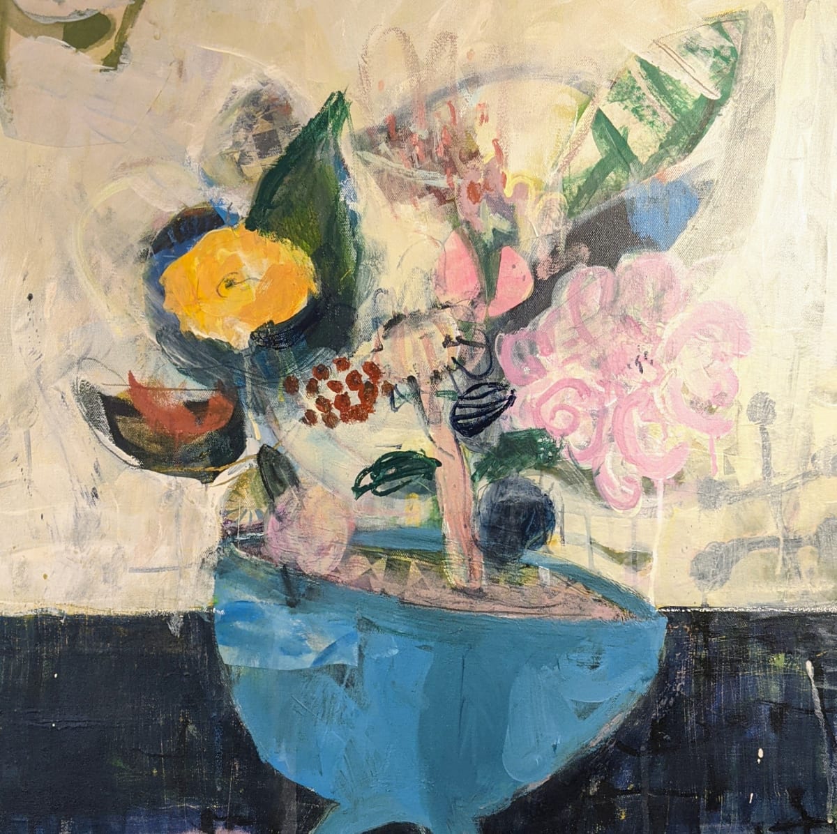 Blue Planter Bonsai by Trisha Gilmore 