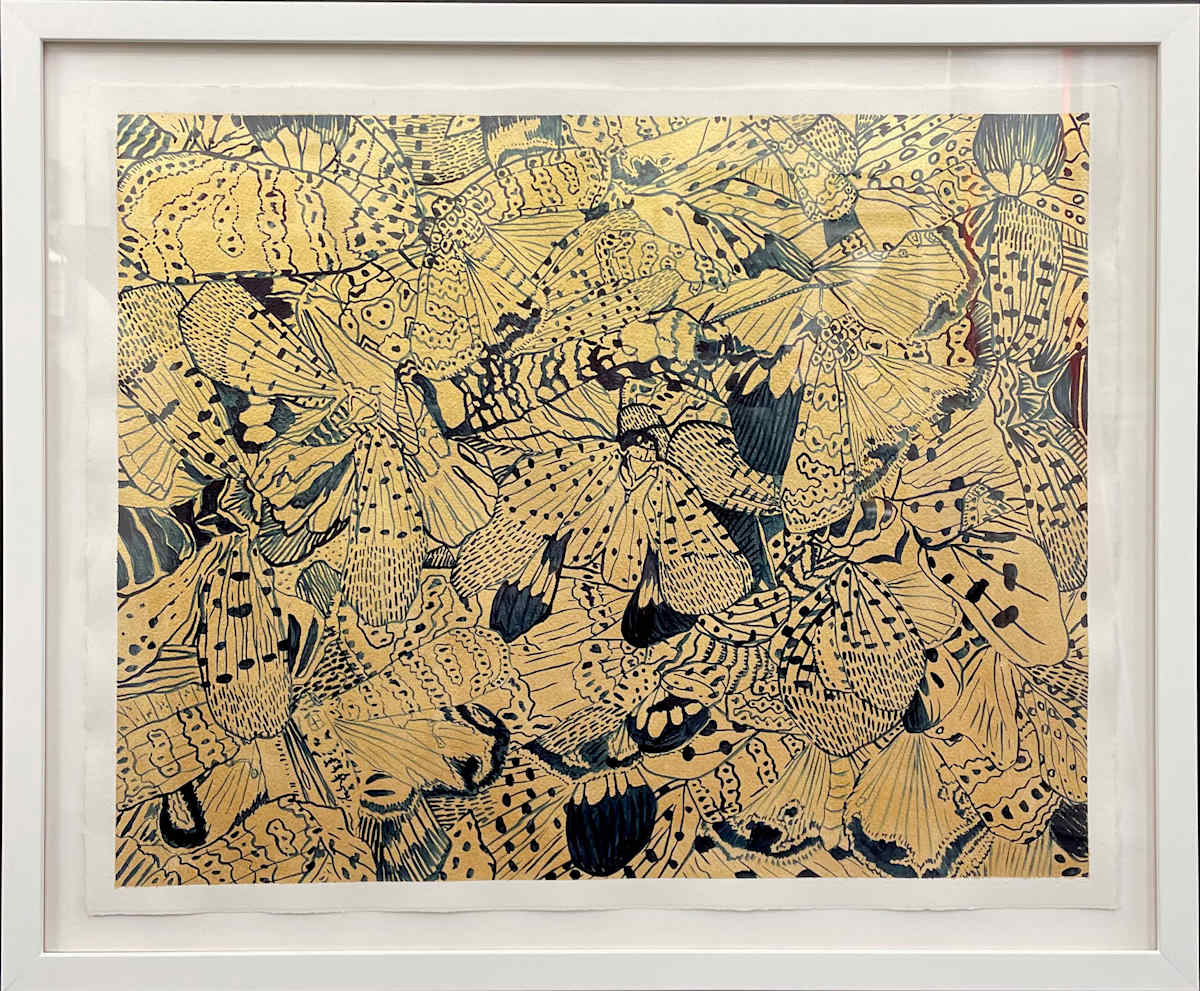 Celestial navigation study (gold) by Lauren Boilini, Image 1.