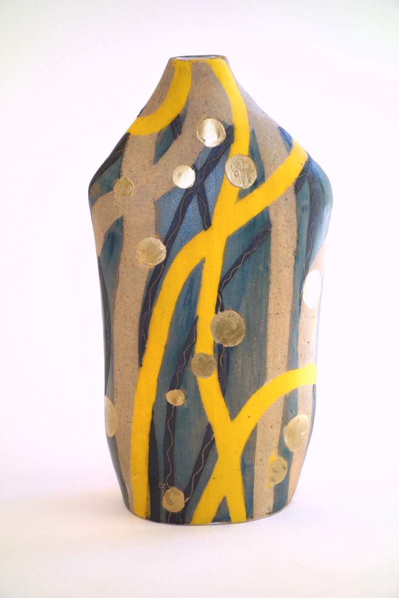 Coins + Ribbon Bottle by Christine Westergaard 