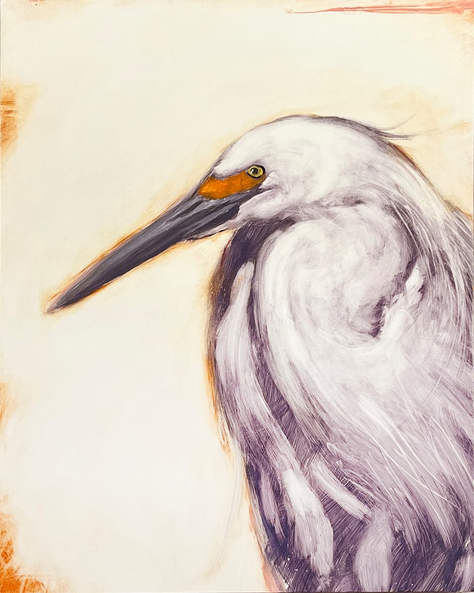 Egret by Michael Dickter 