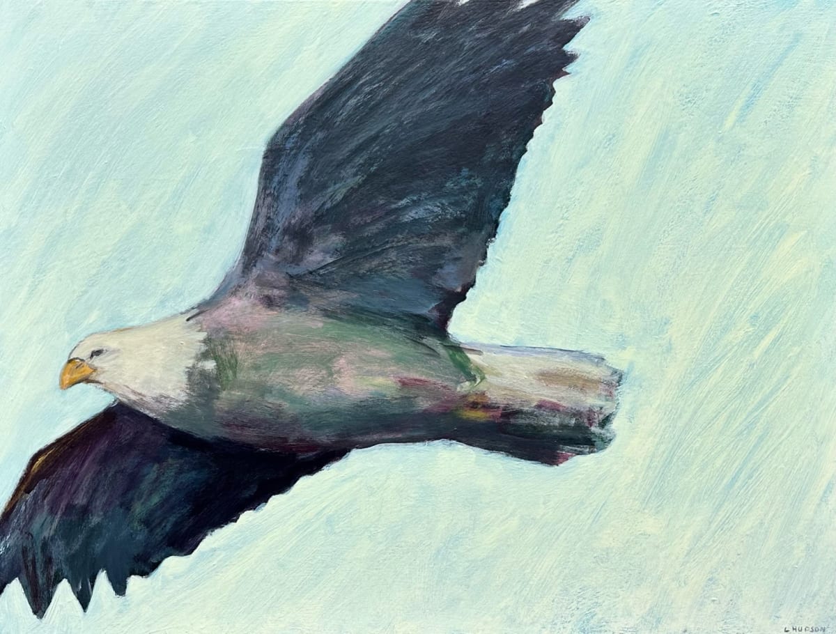 Eagle In Flight by Laura Hudson 