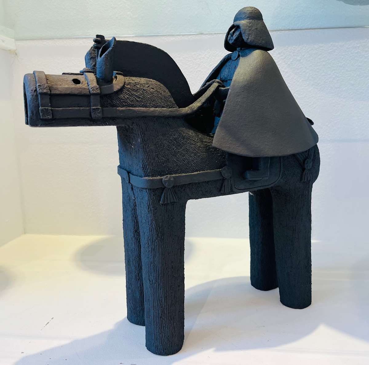 Forever Warrior on Horse, black by Makiko Ichiura 