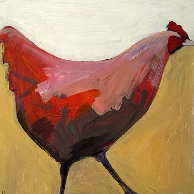 Hen In Motion by Laura Hudson 