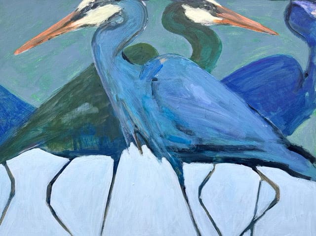 Herons by Laura Hudson 