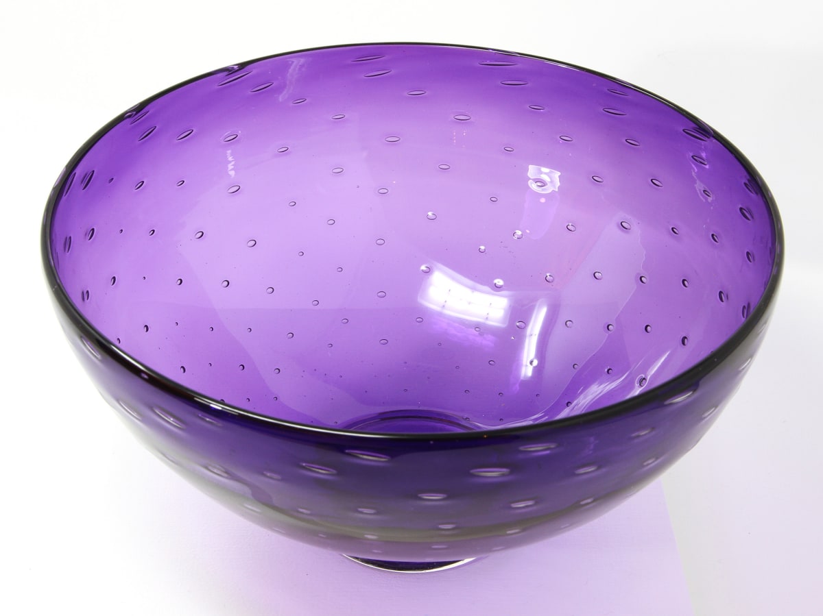 Purple Bubble Bowl by Katrina Hude 