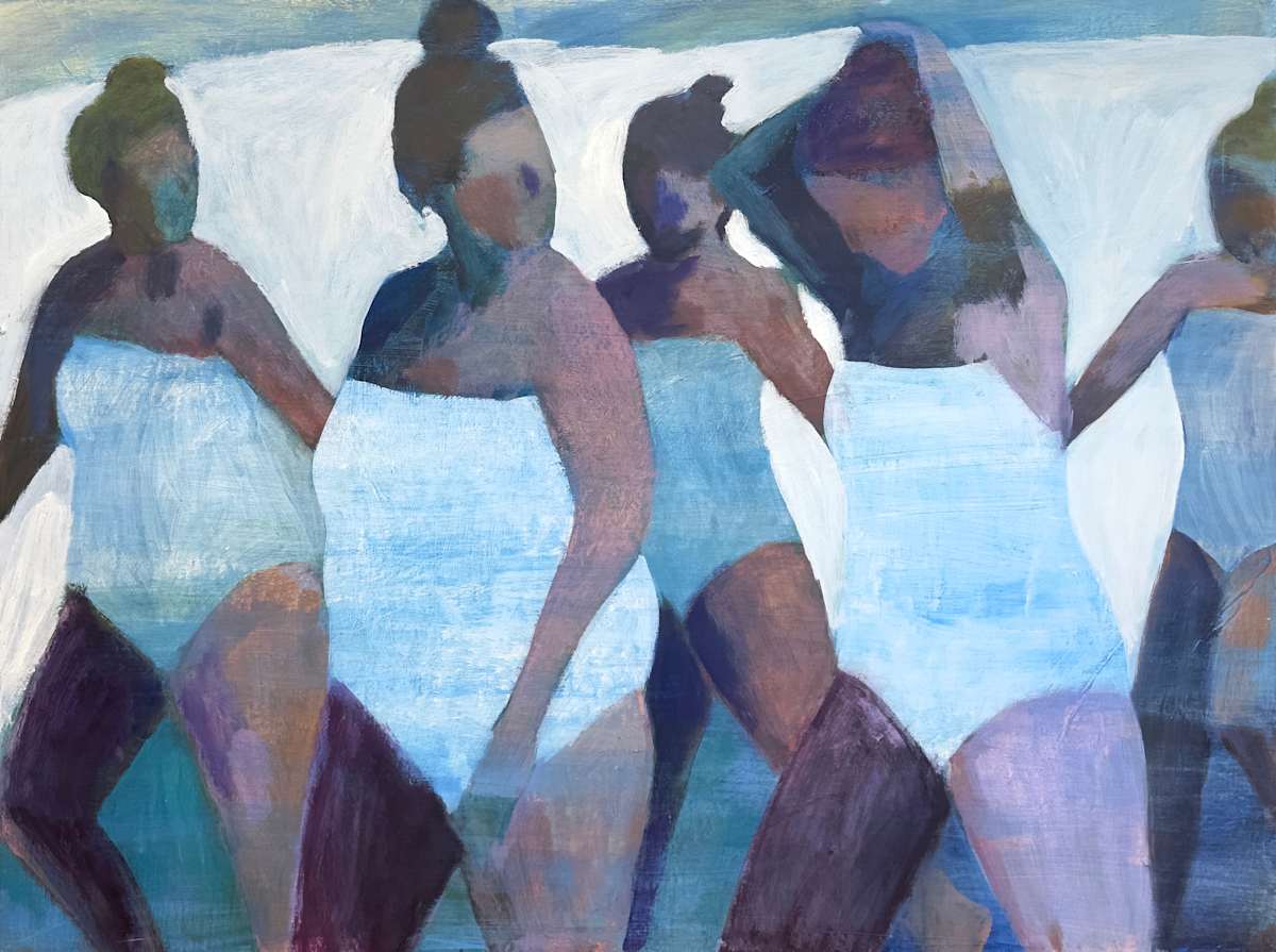 Swimmers On Their Way by Laura Hudson 