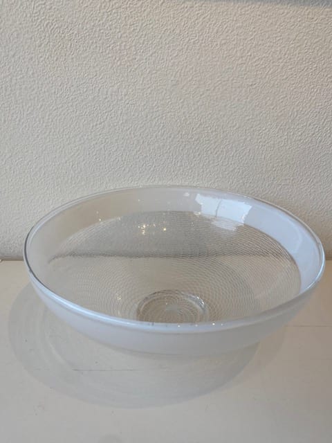 Reticello/Encalmo Bowl (white) by Katrina Hude 