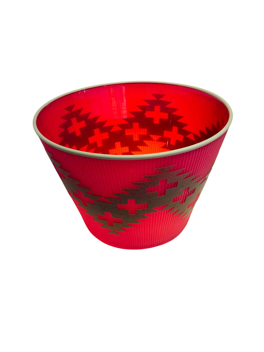 Tlingit Basket (Red/Grey) by Preston Singletary 