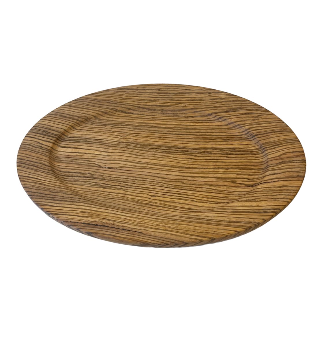 Zebrawood Oval Platter #111 by Dale Larson 