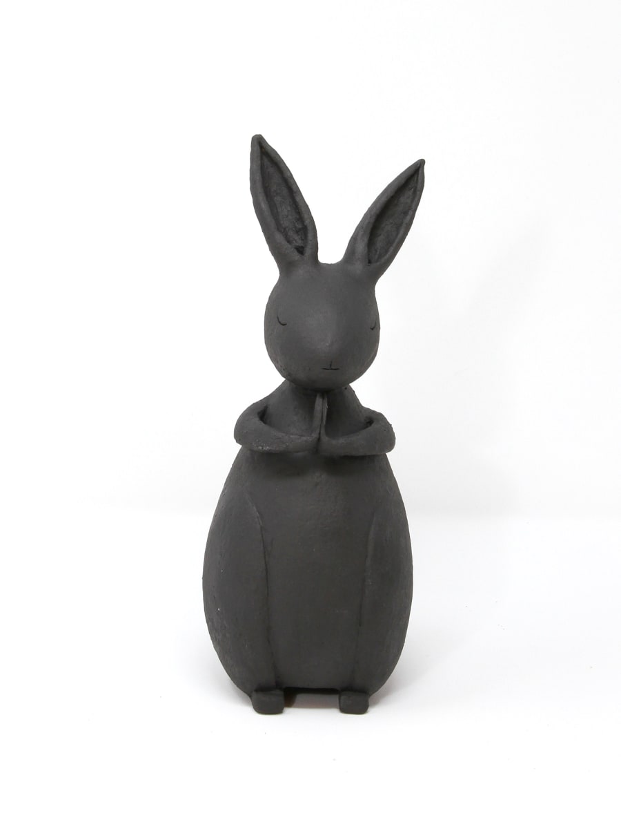 Namaste Rabbit (black) by Makiko Ichiura 