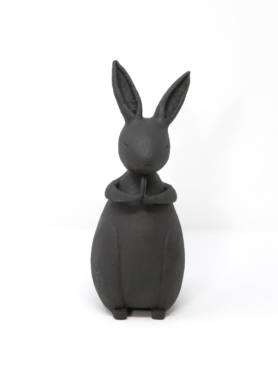 Namaste Rabbit (black) by Makiko Ichiura, Image 1.