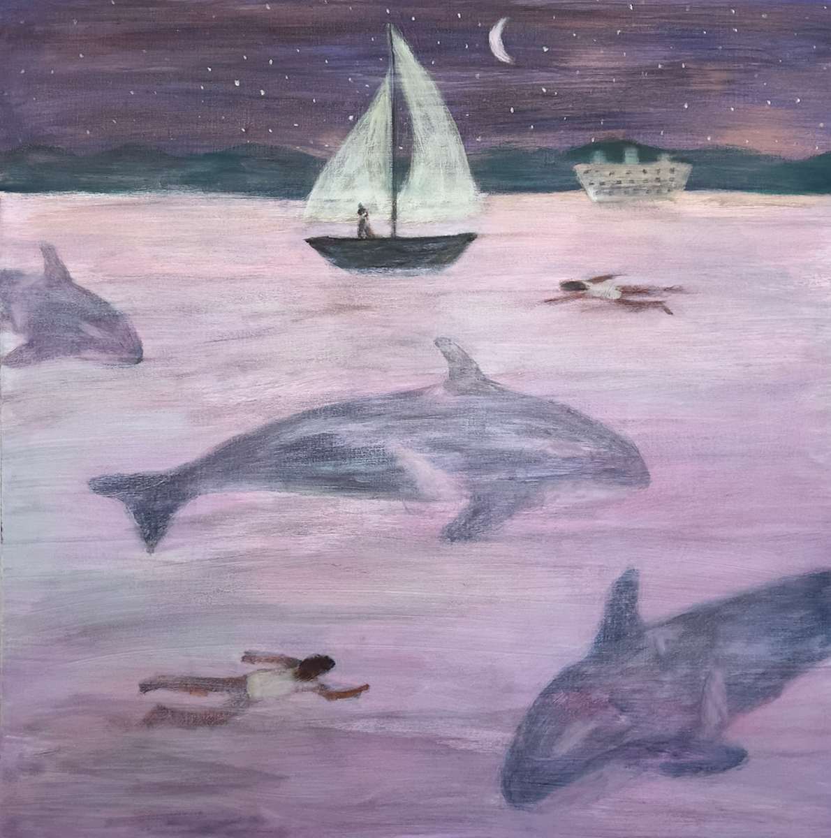 Moon Swim by Laura Hudson 