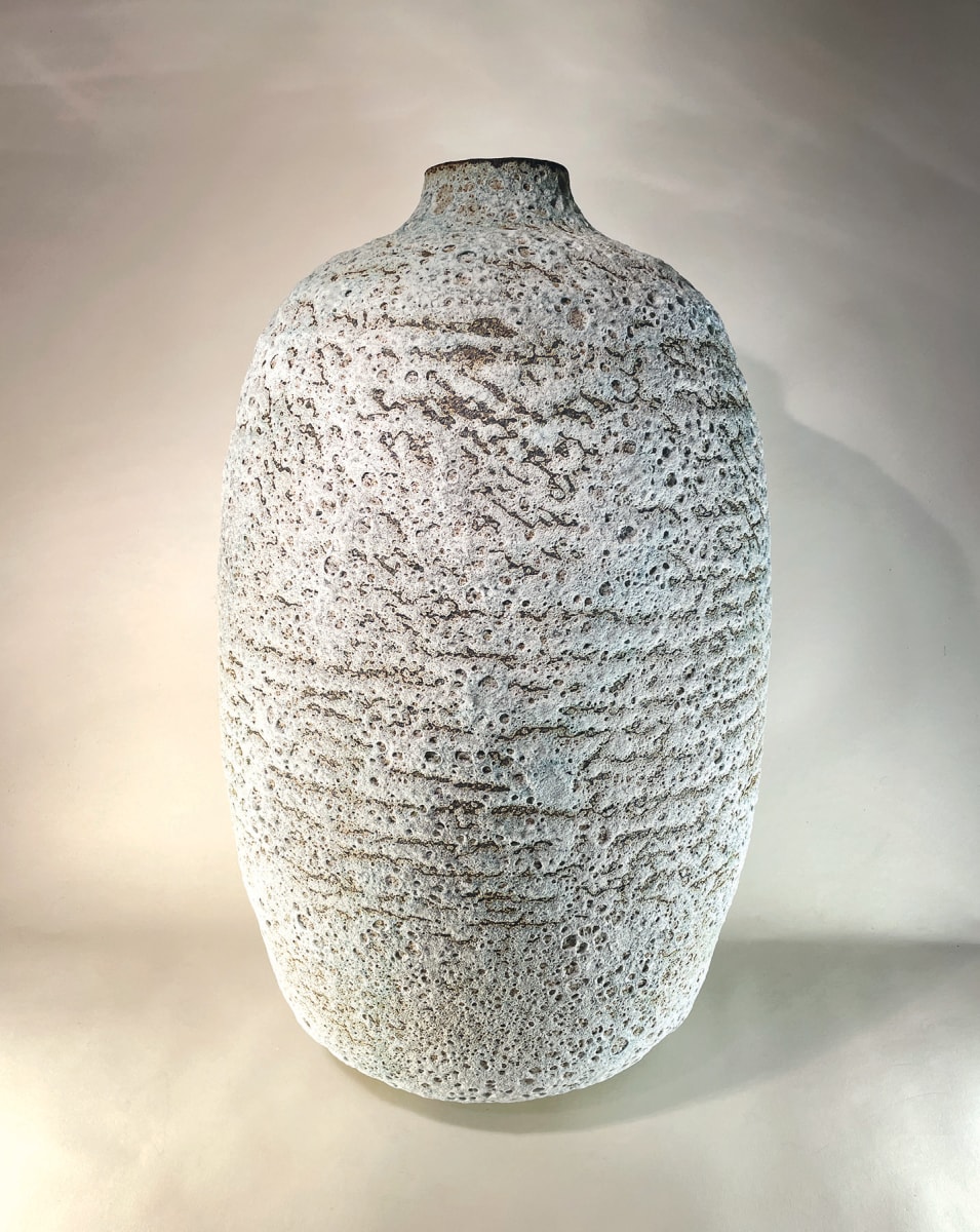 Tall Turquoise Crater Vessel by Brian O'Neill, Image 1.