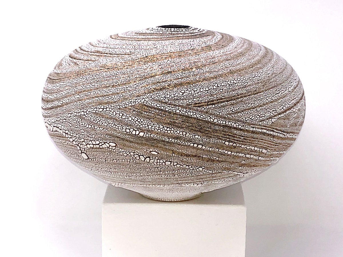 Medium Lichen Sphere (A) by Brian O'Neill 