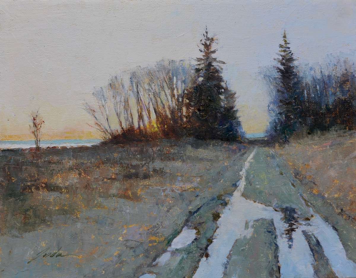 Setting Sun, Useless Bay by Pete Jordan 