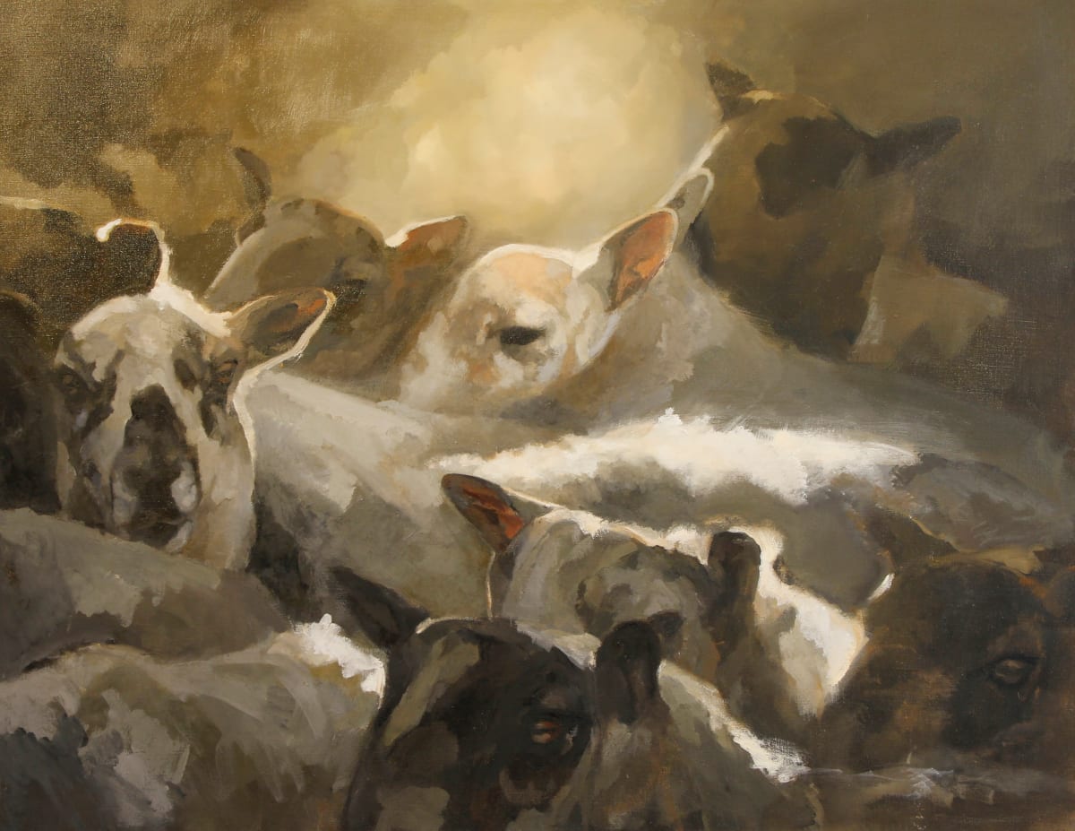 Sheep in the Gap by Claudia Pettis 