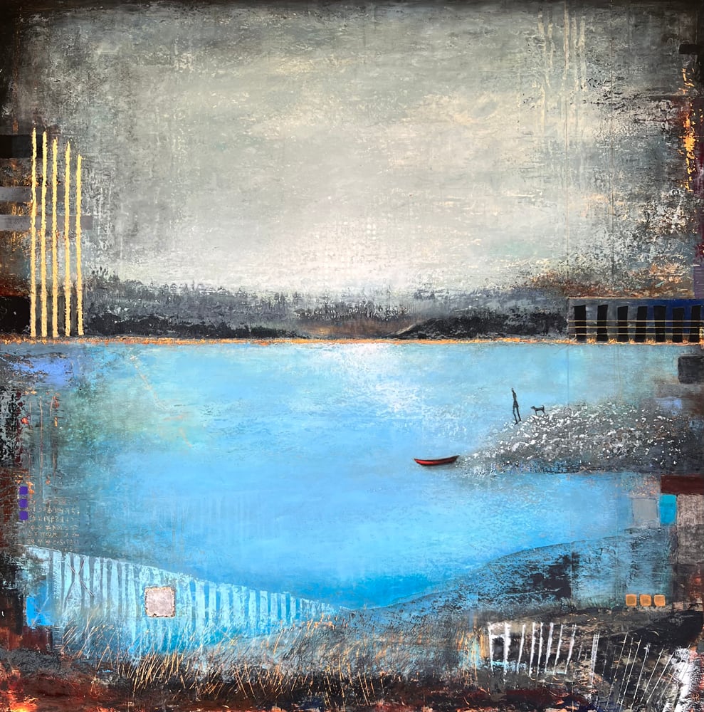 The Next Bridge Seemed Far but Invites Her to Connect with Something New... by Bergen Rose, Image 1.