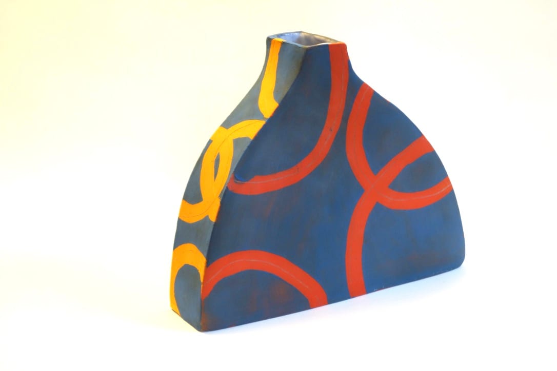 Blue Orange Ring Bottle by Christine Westergaard, Image 1.