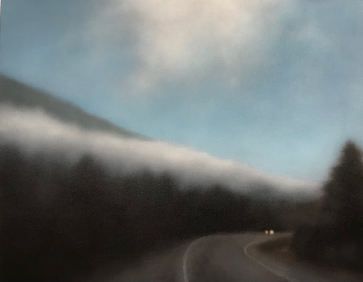 Winding Road/Gleaming Fogbank by Christie Scheele 