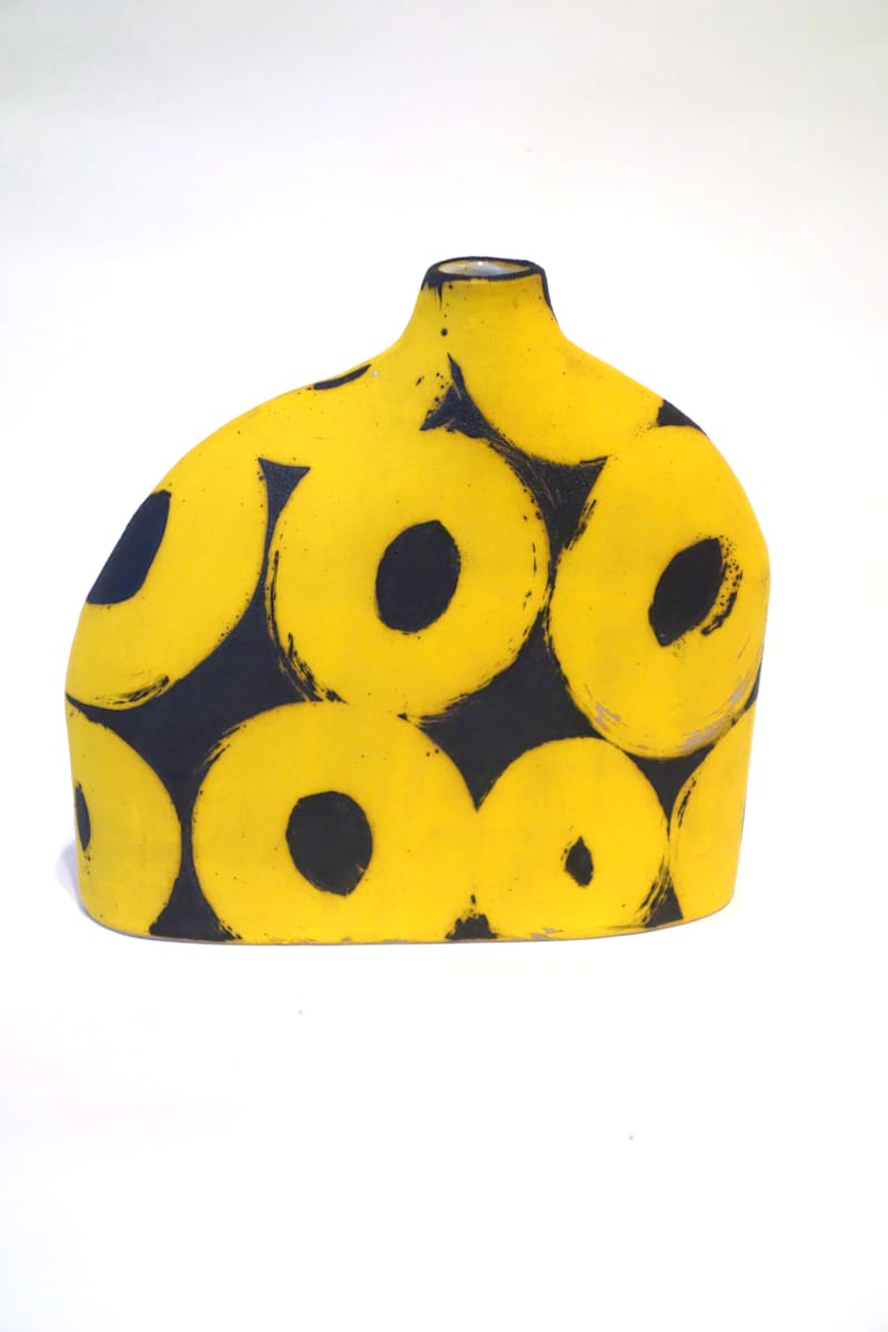 Yellow+Black Donut Bottle by Christine Westergaard 