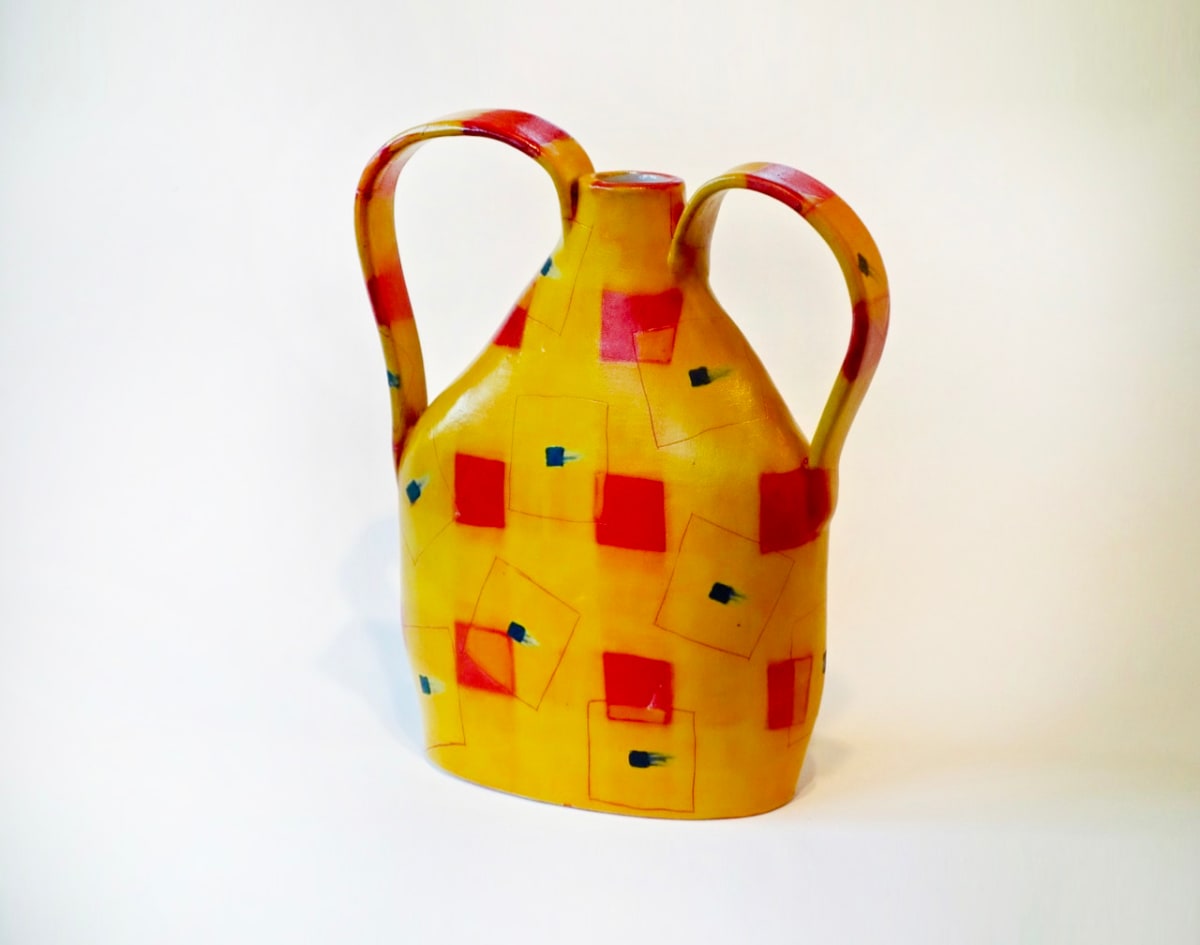 Yellow Bottles with Handles and Jet Windows by Christine Westergaard 