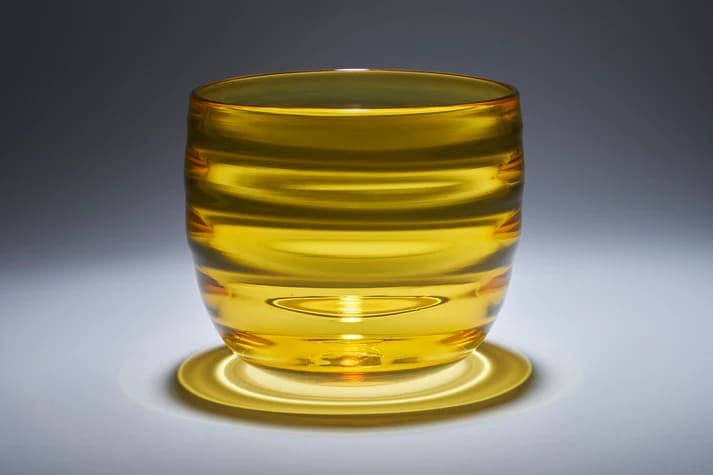 Yellow Tall Bowl by Asher Holman 