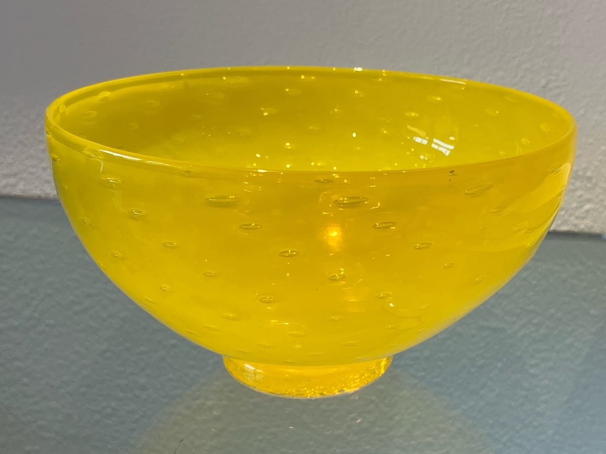Yellow Bubble Bowl #1 by Katrina Hude, Image 2.