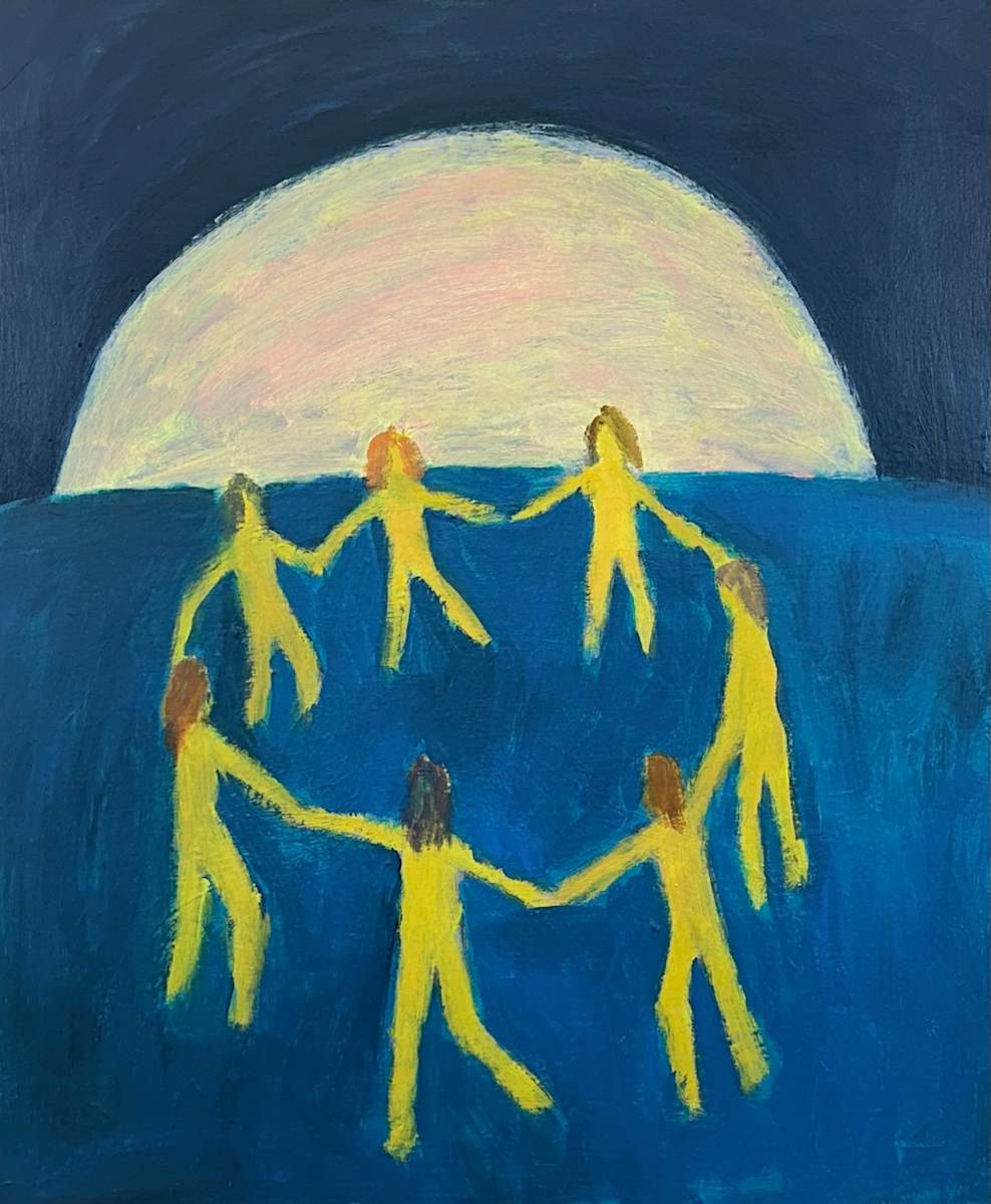 Moon People Dancing on Water by Laura Hudson 