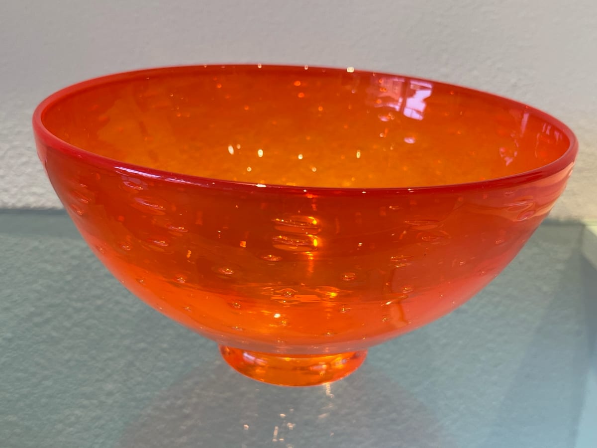 Orange Bubble Bowl #1 by Katrina Hude 