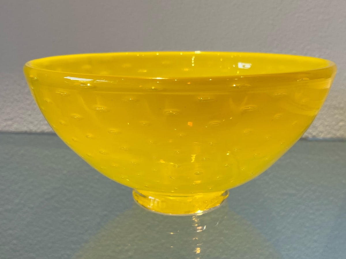 Yellow Bubble Bowl #2 by Katrina Hude 