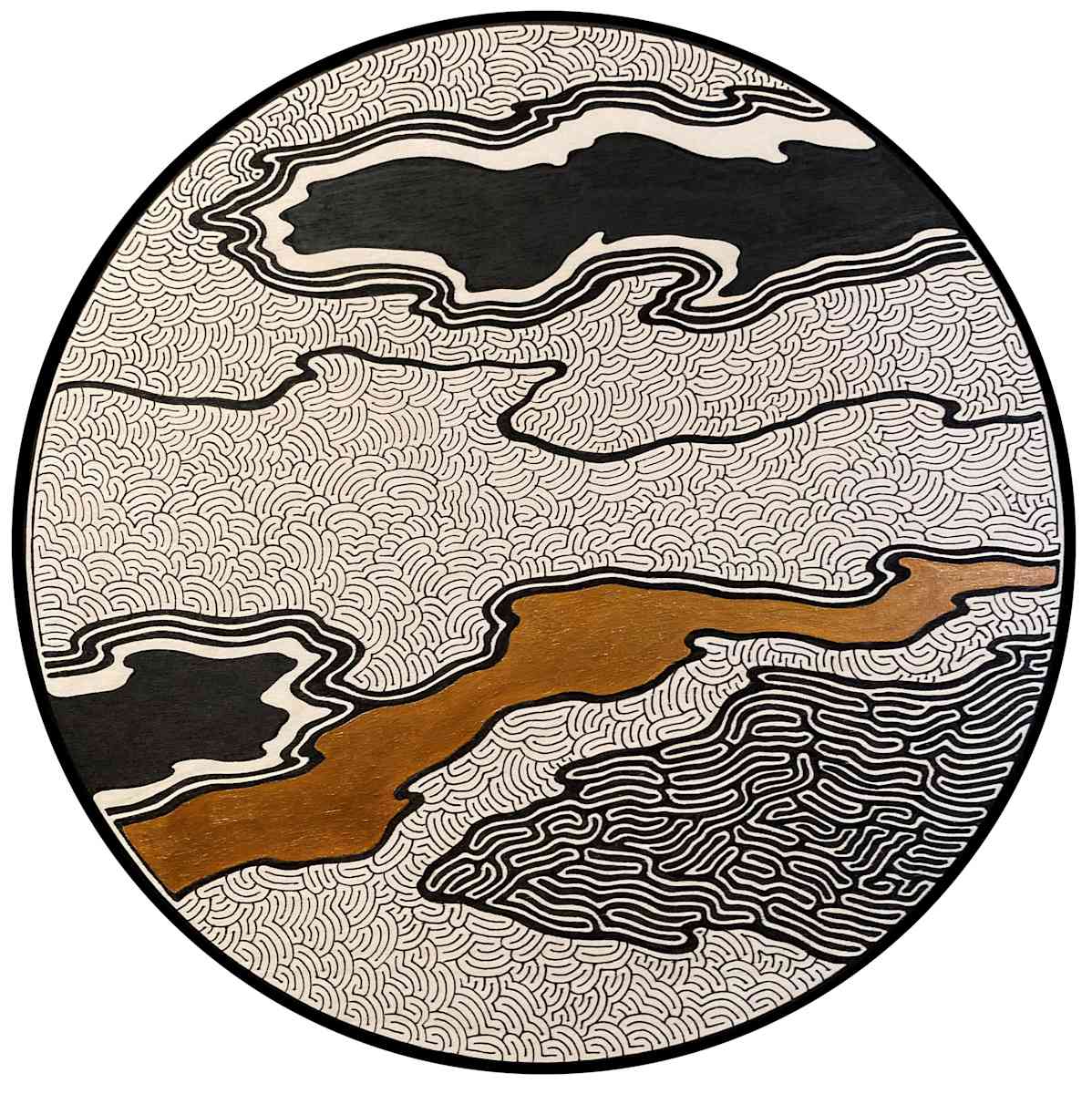 Inky. Puddles by Leslie Stoner 