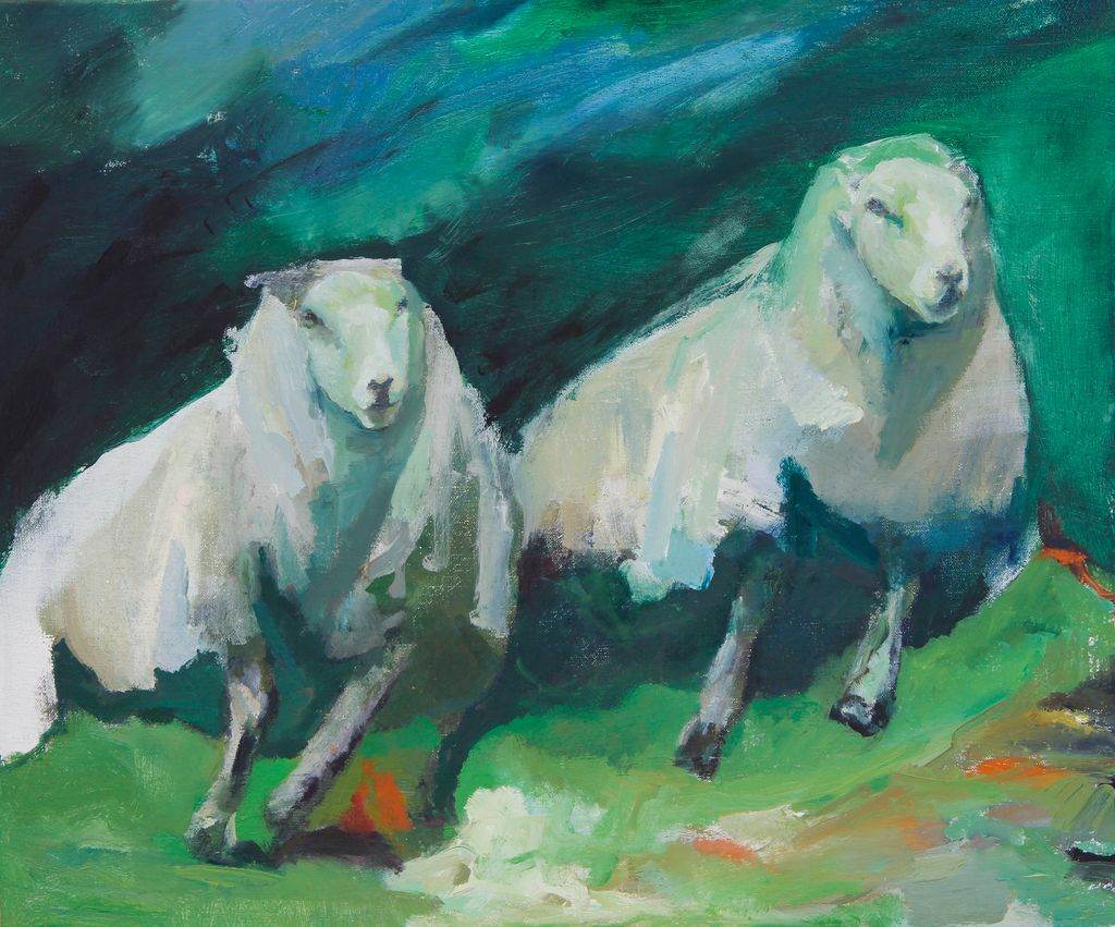 When Night Comes, Sheep Fly by Claudia Pettis 