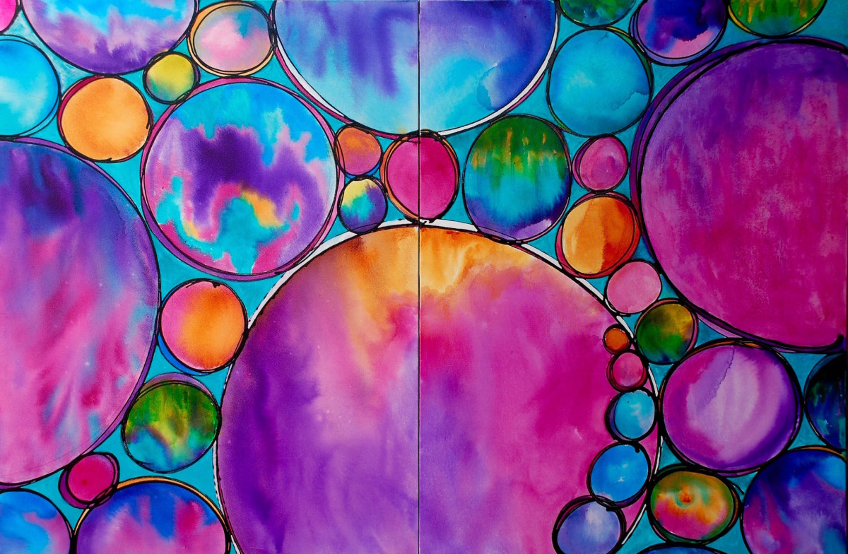 Spheres of Completion #1 & #2 by Melynda Van Zee 