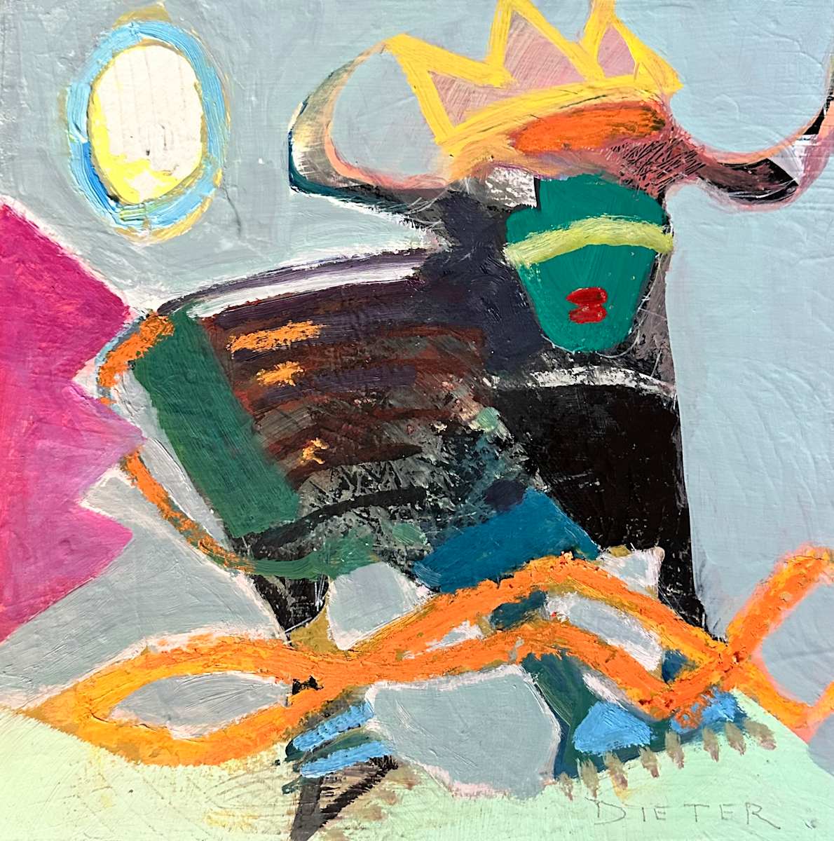 Running Bull by Ellen Dieter 