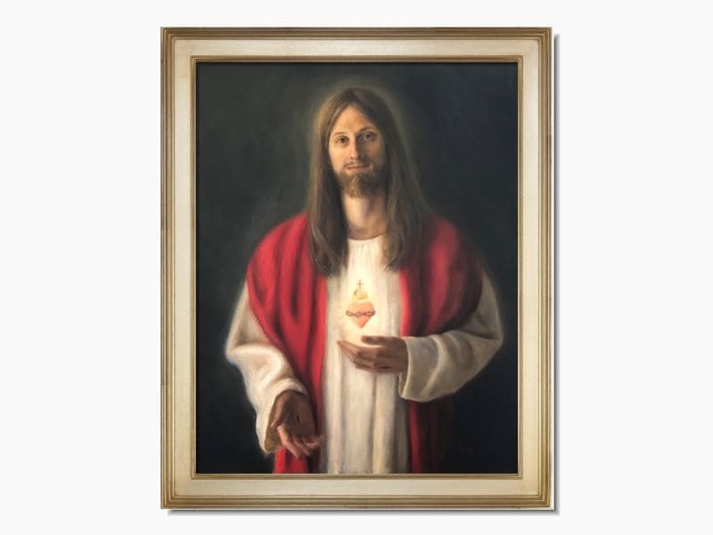 Christ of the Sacred Heart No. 1  Image: Painting in the frame