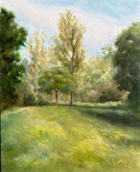 "Across the Clearing - Leila's Leaves" Leila Arboretum 