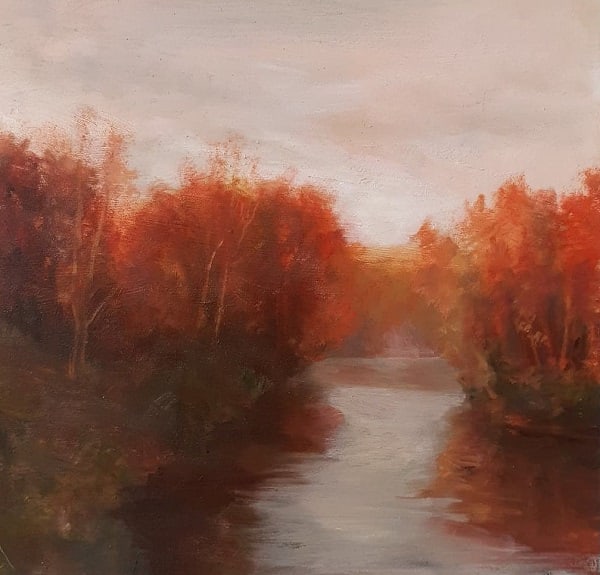 Autumn  Image: oil on panel, Spring Valley Park, Kalamazoo, MI