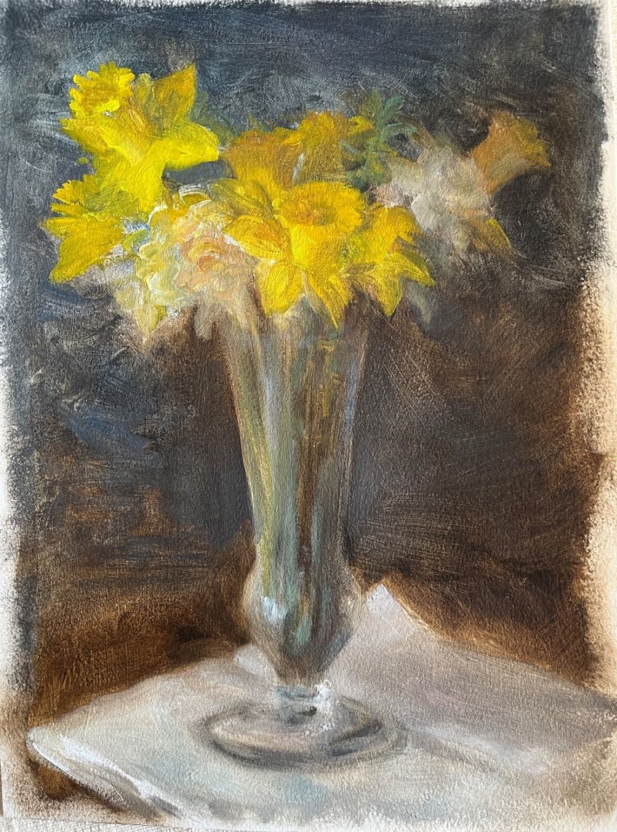 Fresh Morning Daffodils by Thimgan Hayden 