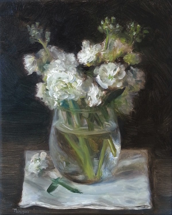 White Stocks in a Glass by Thimgan Hayden 