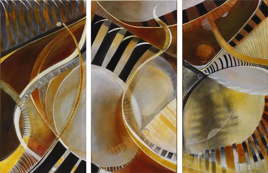 Improv (Triptych) by mandybankson 