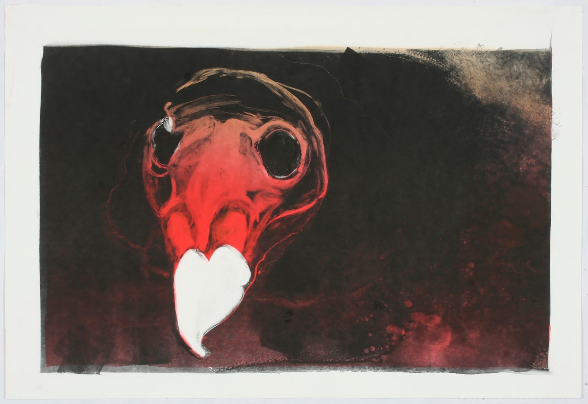 I will eat your bones  Image: I will eat your bones, colour monoprint , 13"x20",  2021