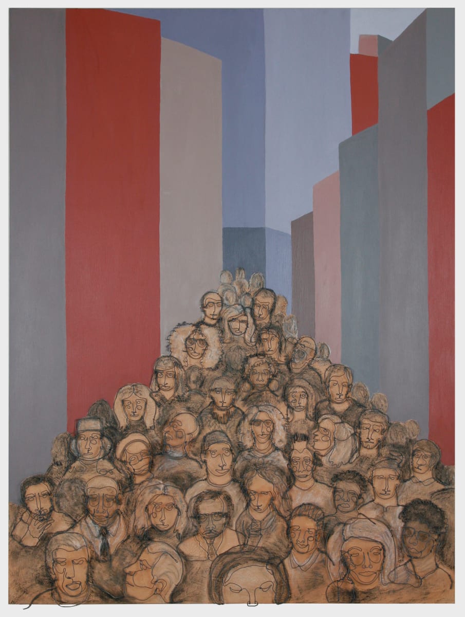 Faces In The Crowd by Judy Vienneau 