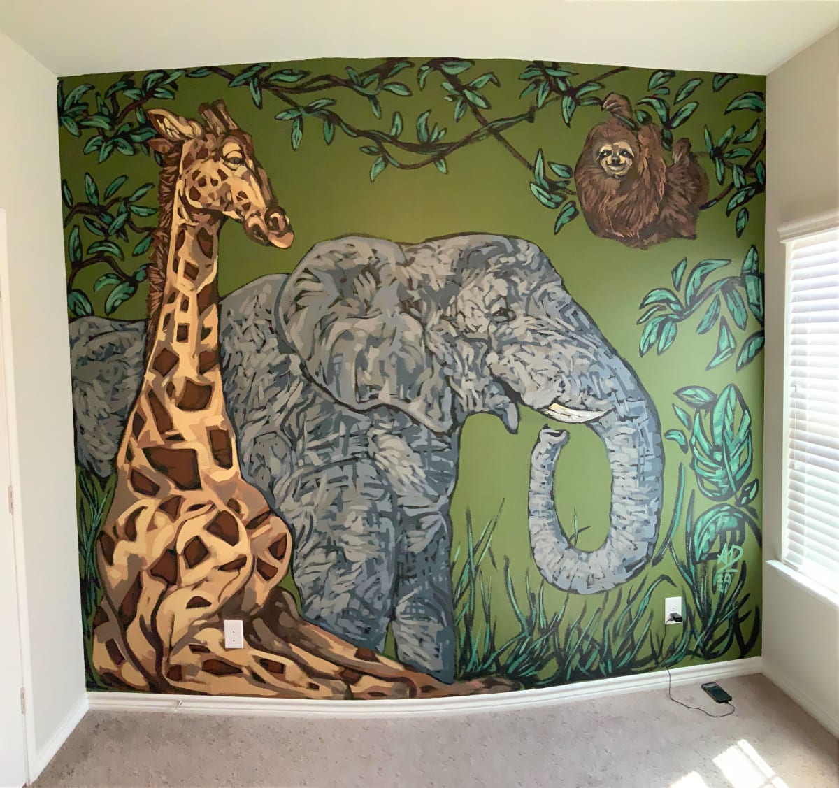 Nursery Jungle  Image: Commissioned Mural